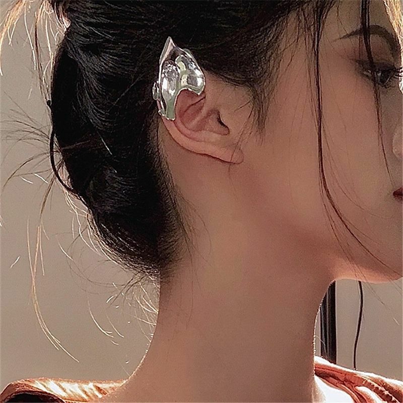 Elf Mermaid Sweet Cool Metal Earcuffs Wind Dark Earrings Irregular Auricle Type Ear Clips Without Ear Holes For Women Wholesale