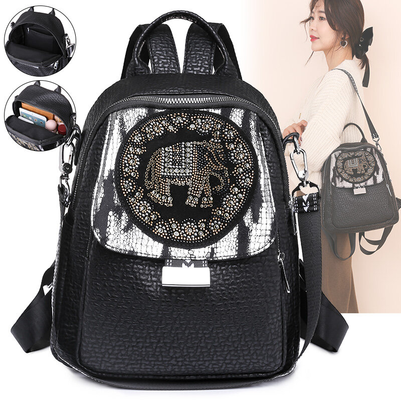 YILIAN Soft leather female backpack 2022 new fashionable exclusive design travel bag fashion versatile large capacity backpack