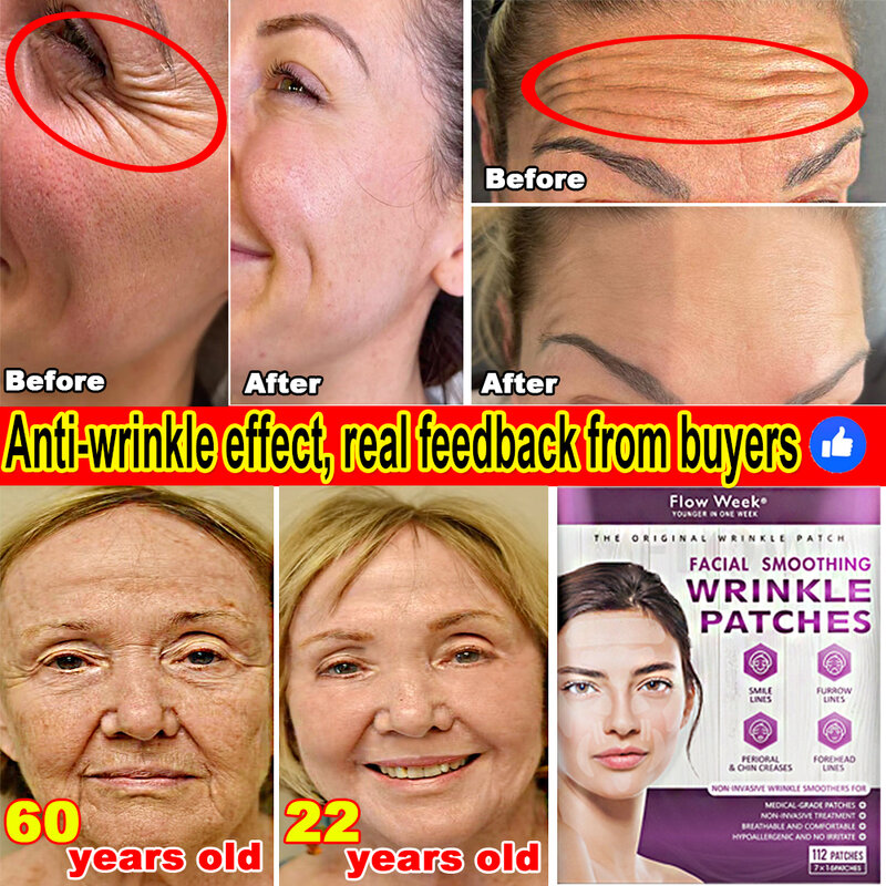 Reusable Wrinkle Patches Lifting Firming Cream Remove Wrinkle Fade Fine Lines Wrinkle Sticker Anti Aging Tool Beauty Health Care
