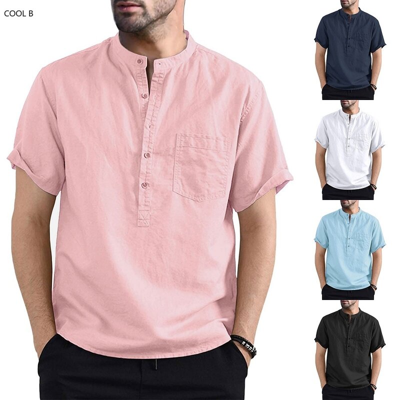 Camicie estive in cotone per uomo abbigliamento Ropa Hombre Chemise Homme Camisas De Hombre Camisa Masculina camicette Roupas Masculinas