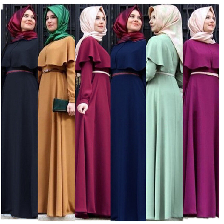 Moslim Hijab Jurk Abaya Voor Vrouwen Abaya Dubai Turkije Islam Kleding Kaftan Robe Longue Femme Musulmane Vestidos Largos