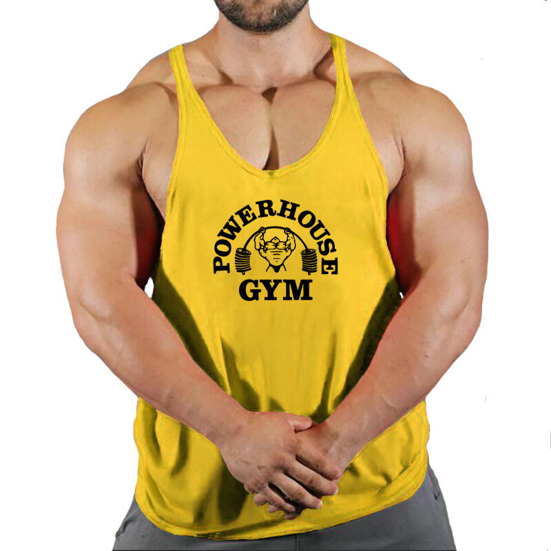 Top for Fitness Men's Vest Gym Man Bodybuilding Shirt Stringer Vests Sleeveless Sweatshirt T-shirts Suspenders Man Clothing Tops