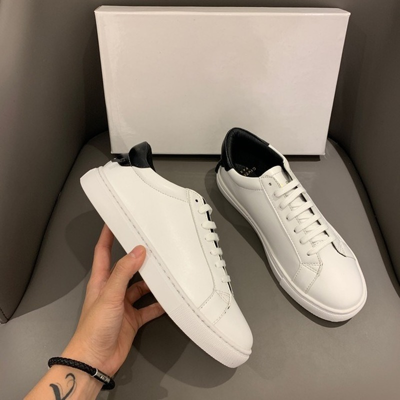Sepatu Putih Berenda Mode Datar Asli Baru 2022 Sepatu Papan Merek Pasangan Sepatu Sneakers Kulit Santai Pria Sepatu Cofortable