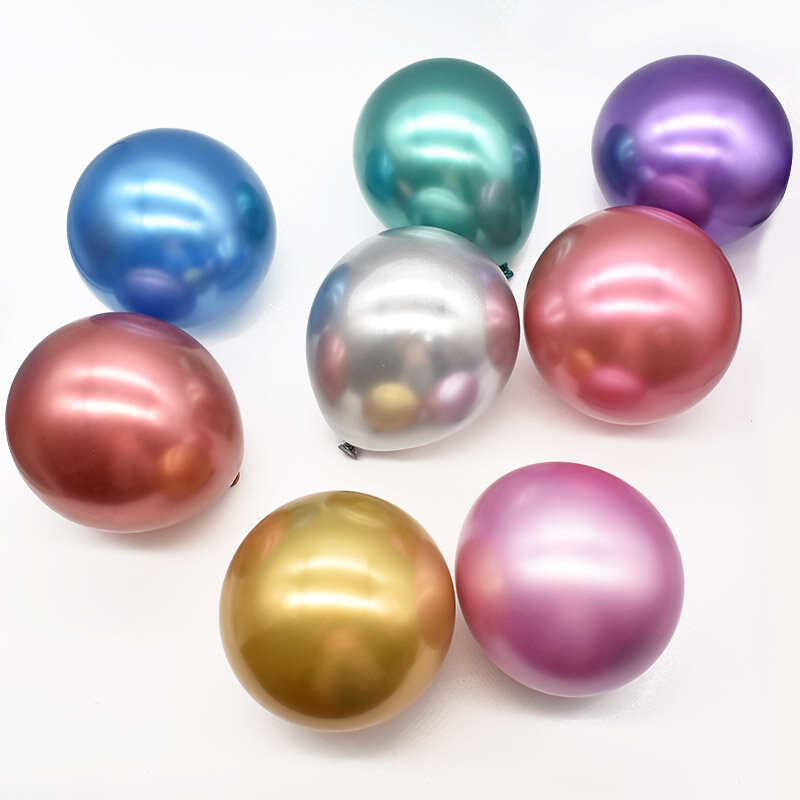 50/100 шт., хромированные металлические воздушные шары, 12 дюймов