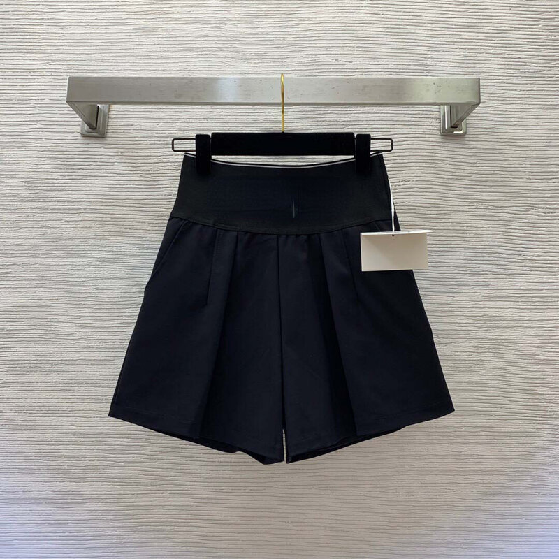 2023 baru celana pendek wanita desainer pinggang tinggi elastis gelang karet huruf celana pendek kasual rok kualitas tinggi