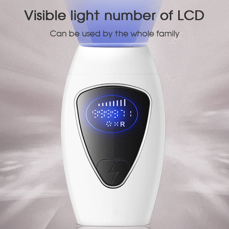 Boi 999,999 Flashes 8 Levels Professional Hair Removal Machine IPL Laser Epilator For Women Auto Body Pubic Permanent Painless