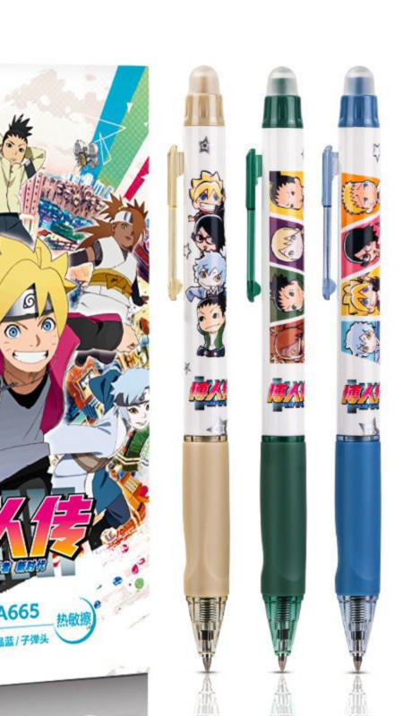 Naruto Orthotics กด Erasable ปากกาหมึกเจล0.5มม.การ์ตูนการ์ตูนปากกานักเรียนสอบการเขียนปากกาหมึกเจลอุปกรณ์ขายส่ง