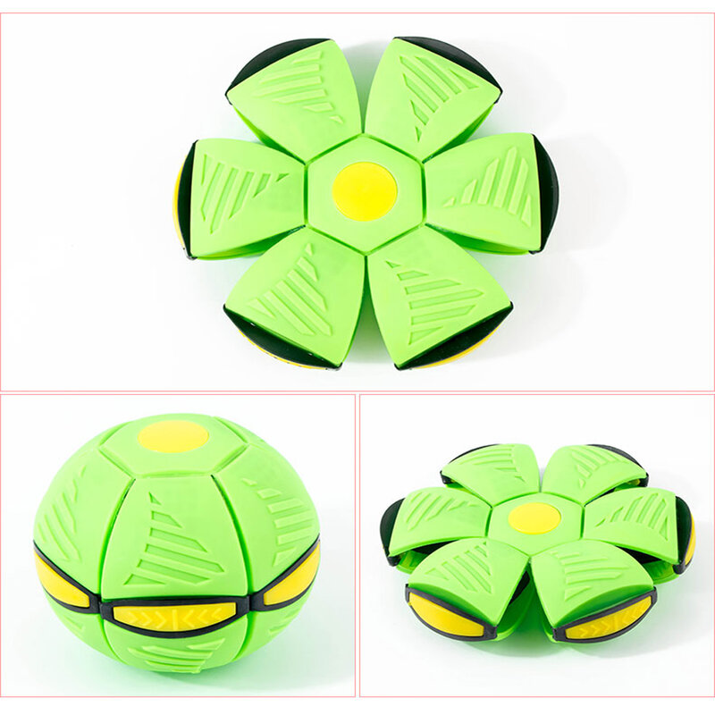 LED Flying UFO Flat UFO Ball with LED Light Toys Children's Outdoor Garden Basketball Games Children's Outdoor Toys