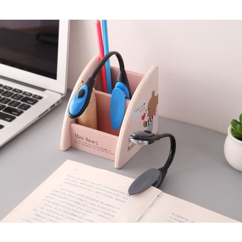 New LED Book Light Reading Light Flexible Book Lamp Dimmer Clip Table Desk Lamp Portable Clip Light