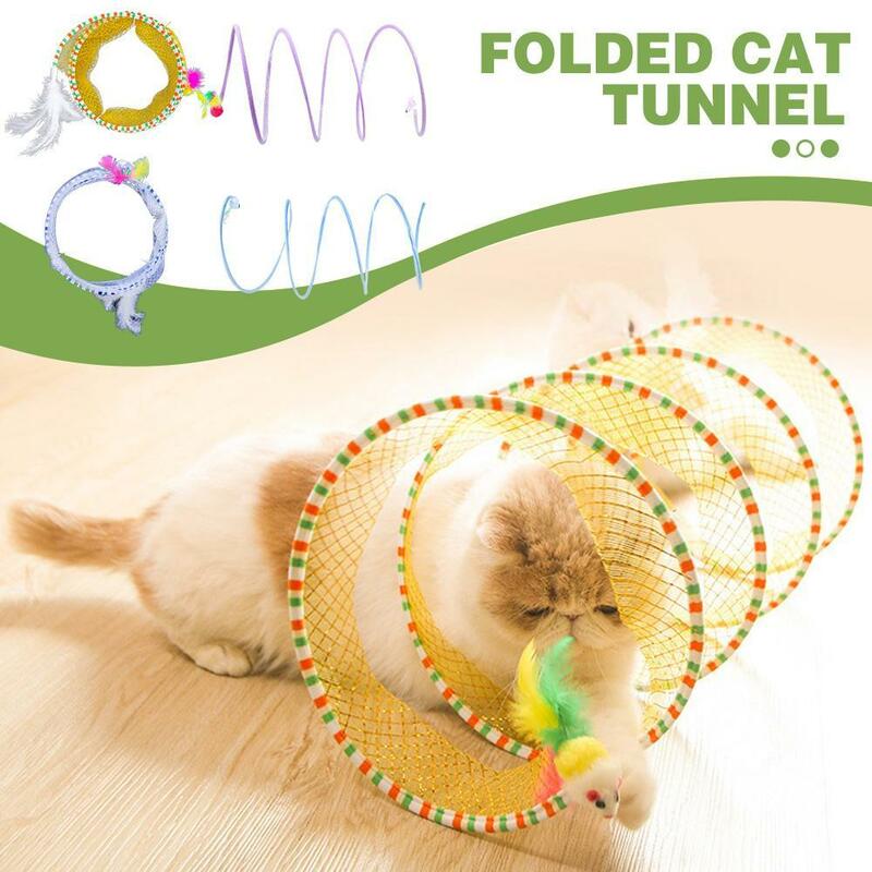 猫用マウスの形をした折りたたみ式ボール,楽しい猫のトンネル,マウス,おもちゃ,シミュレーションマウス,猫アクセサリー