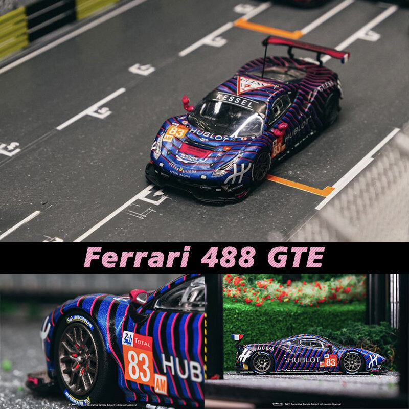 Tarmac Works TW 1:64 488 GTE 24H Endurance Race Alloy Diorama Car Model Collection Miniature Carros Toys In Stock