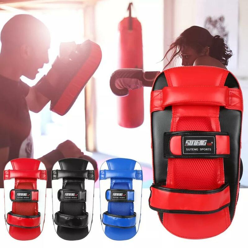 Boxe muay thai praça almofada de perfuração curvo greve escudo boxe treinamento mitt almofada de perfuração equipamentos prática de boxe