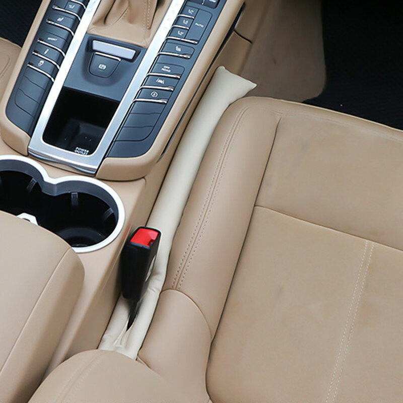 1/2pcscar seat plugSeat gap plug a prova di perdite pad plug stripfront seat storage boxgap fillercar accessori interni