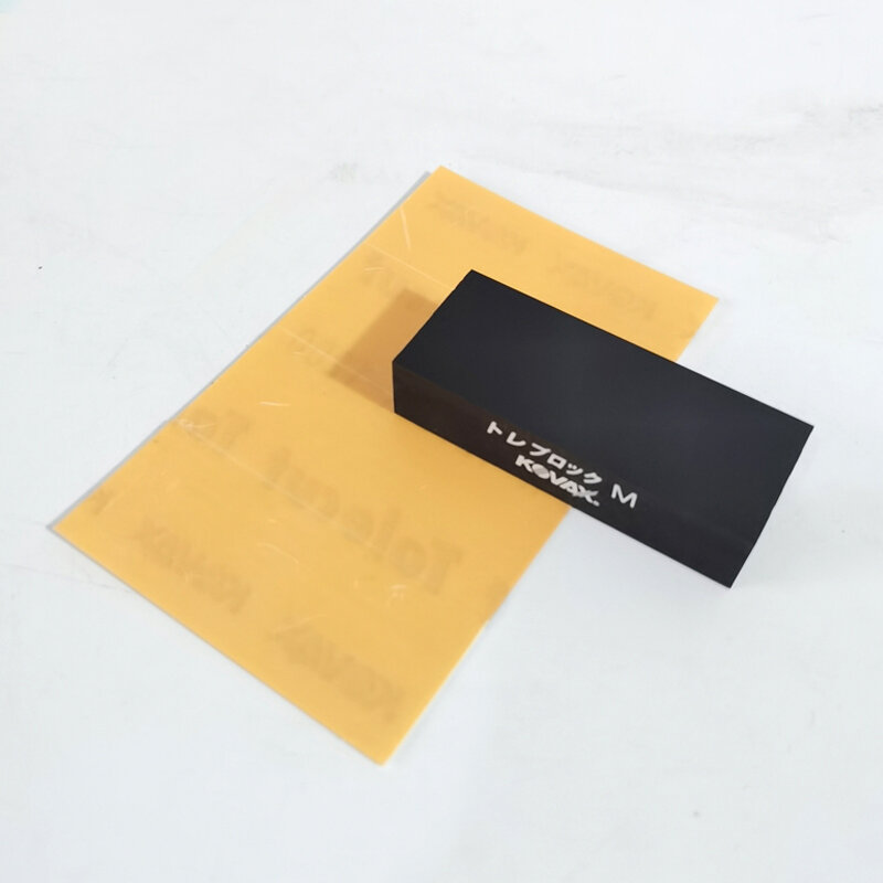 Japonia KOVAX plac suche papier ścierny 1 otwórz 4 punkty blok do szlifowania 70/114mm samochodów pomarańczowy wzór skórki kurz punkt oleju pkt 1200