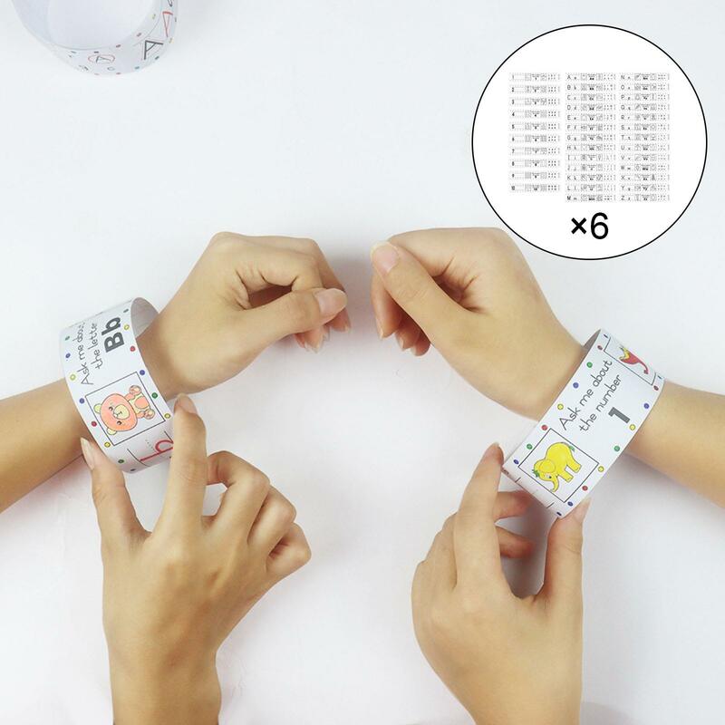 Montessori Papier Armband Spielzeug Zahlen Lernen für Jungen Kinder Mädchen