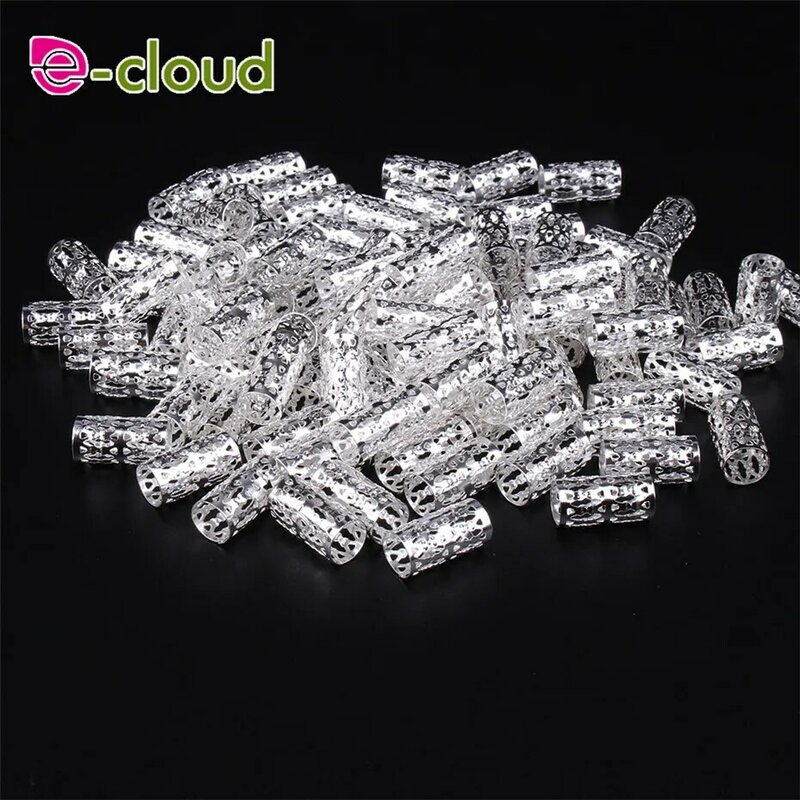Wholesale 500Pcs-1000pcs/Pack Dreadlock Hair Beads Adjustable Hair Cuff Clips Hair Styling Tools 7mm Hole For Micro Hair Rings