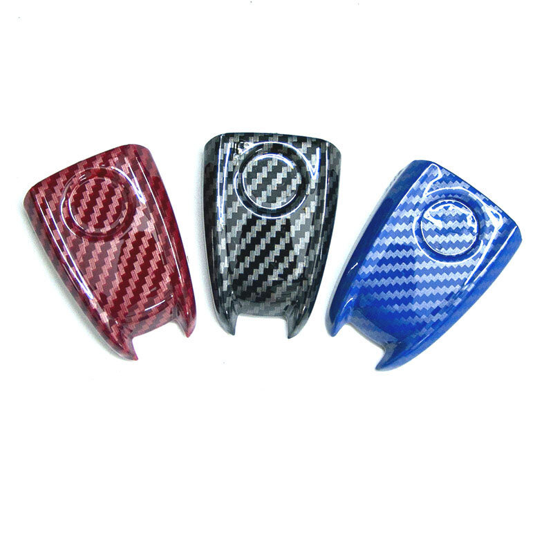Carbon Fiber Key Shell 3D Keychains Car Key Protector Cover for Alfa Romeo Giulia Stelvio Key Shell