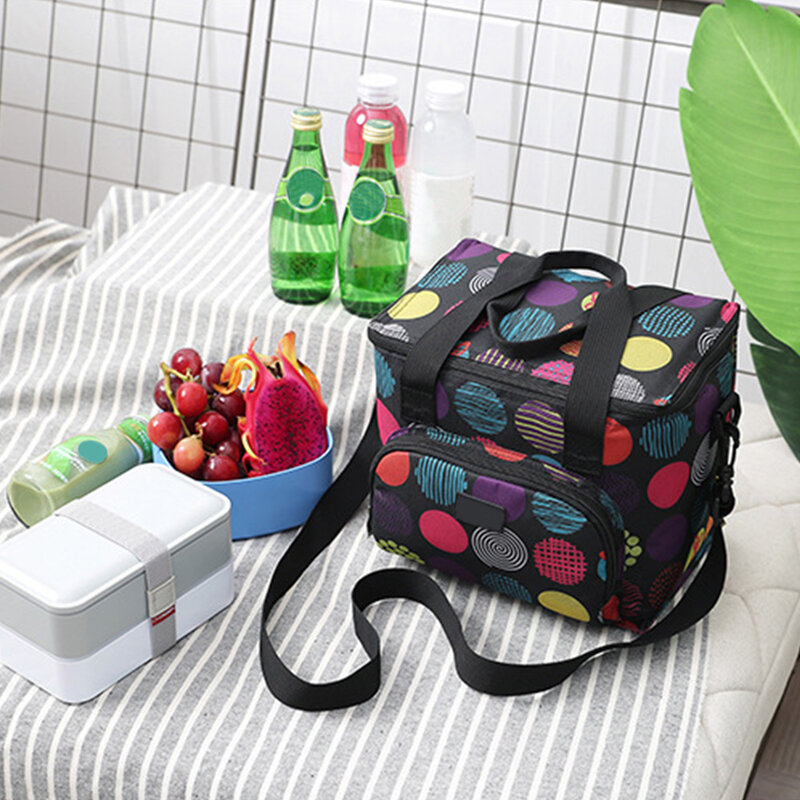 Kühler Tote Druck Picknick Oxford Lunchbox Handtasche Lunch Bag Isolierte Thermische Tragbare