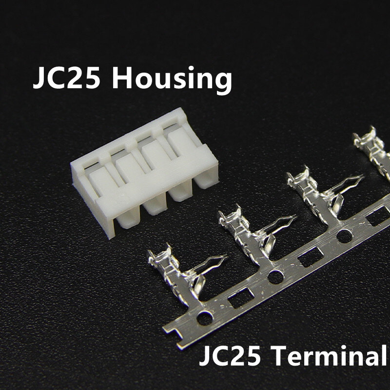 JC25 플라스틱 셸 플러그 하우징 100 MM 2.5MM 피치, 2P 3P 4P 5 P 6P 7P 8P 9P 10P 11P 12P 커넥터, 2.54 개
