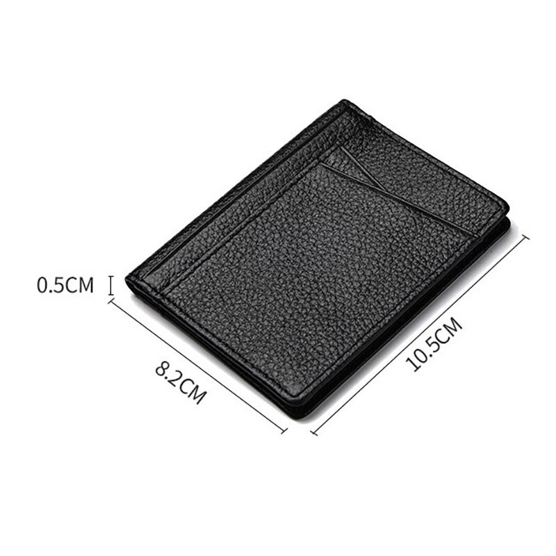 Buylor Super Slim Soft Wallet Genuine Leather Men's Wallet Mini Credit Card Holders Wallet Thin Card Purse Small Bags for Women