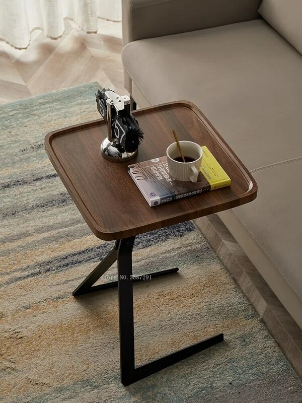 Mesa auxiliar De Centro moderna para dormitorio, muebles minimalistas De diseño De madera, cuadrada, Vintage