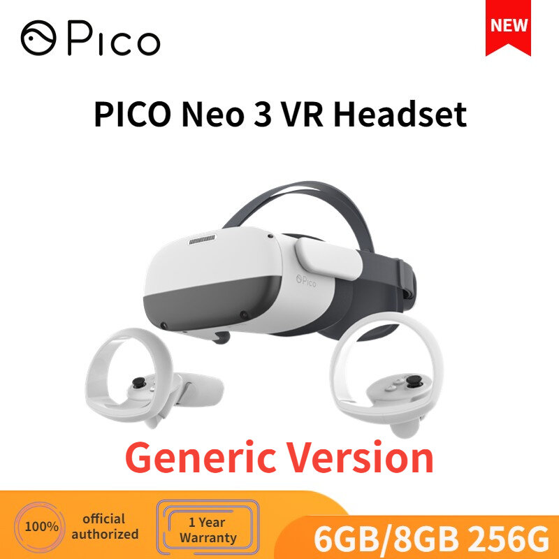 Pico Neo 3 VR 헤드셋, 글로벌 버전, 올인원 가상 현실 헤드셋, 3D VR 안경, 4K 디스플레이, 메타버스 및 스트림 게임용