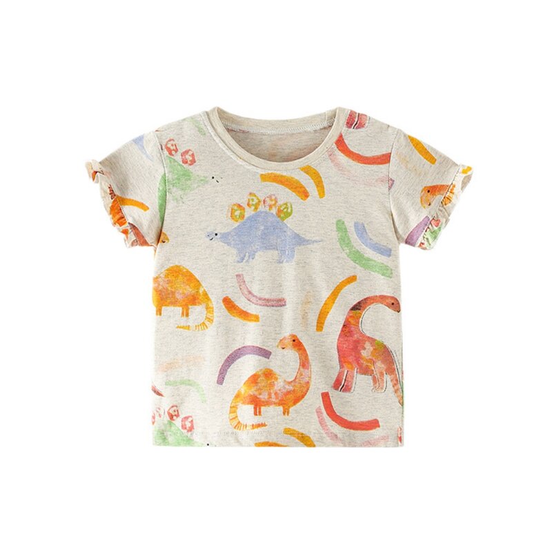Weixinbuy maglie a manica corta in cotone estivo O collo bambini ragazzi T-shirt con stampa Cartoon T-shirt per bambini grafica abiti 1-7 anni