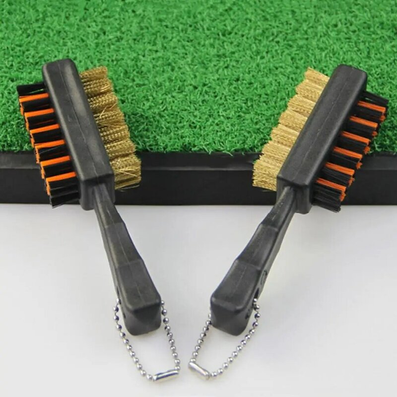 Portable Golf Club Brush Soft Tail Dual Sided Anti-Oxidation Anti-rust Golf Putter Cleaning Brush Cleaning Tool Golf Accessories