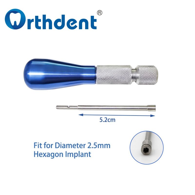 Alat Pencocokan Obeng Ortodontik Paduan Titanium Sekrup Mikro Implan Gigi Mini 15 Ukuran Lab Kedokteran Gigi Kunci Heksagonal