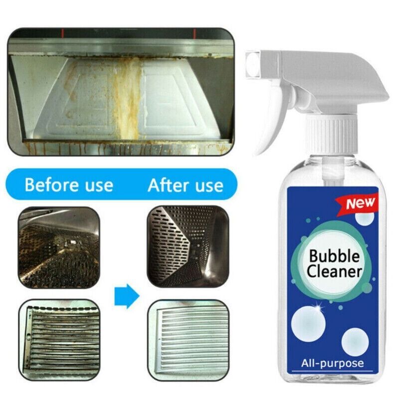 Óleo de limpeza de cozinha espuma bolha spray desengraxar mancha de óleo agente de limpeza de manchas de óleo líquido de limpeza de bolha de cozinha