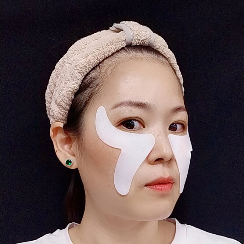 Patchs de plis nasolabiaux, 1 paire, autocollants Anti-rides, pour visage, front, cou, yeux