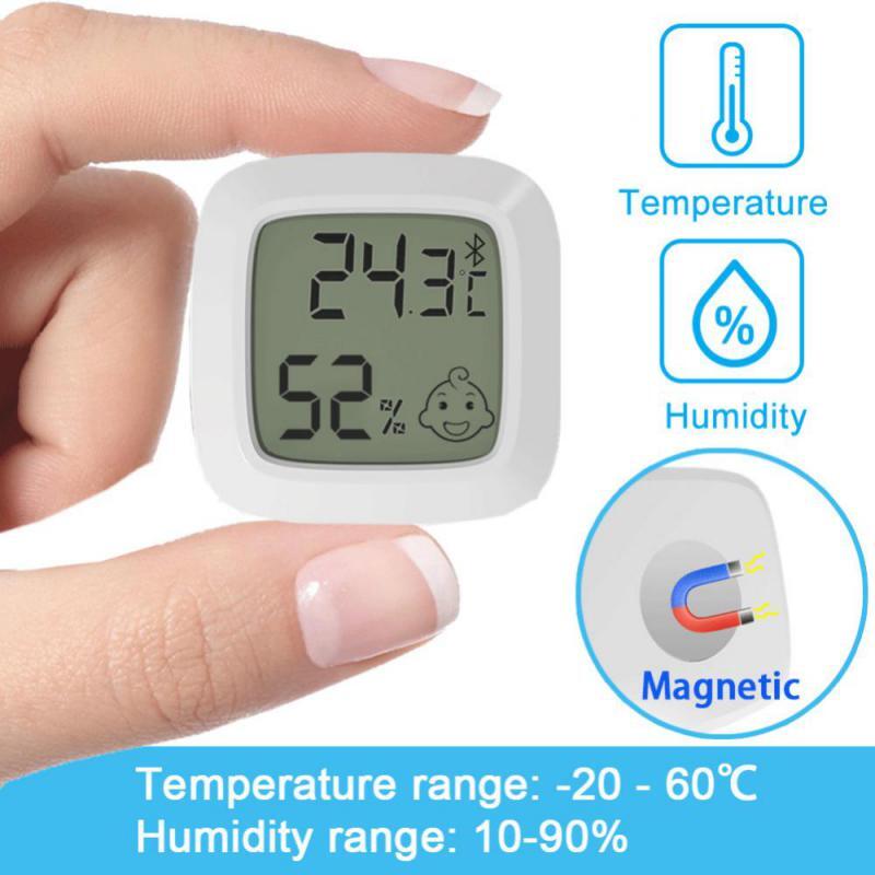 Mini lcd digital termômetro higrômetro sala interior eletrônico medidor de umidade temperatura sensor estação meteorológica para casa