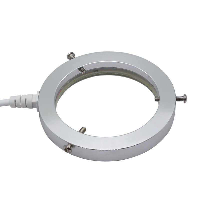 Éclairage annulaire LED pour Microscope stéréo, éclairage supérieur pour Microscope réglable, lampe supérieure mince de 9 mm avec Port USB