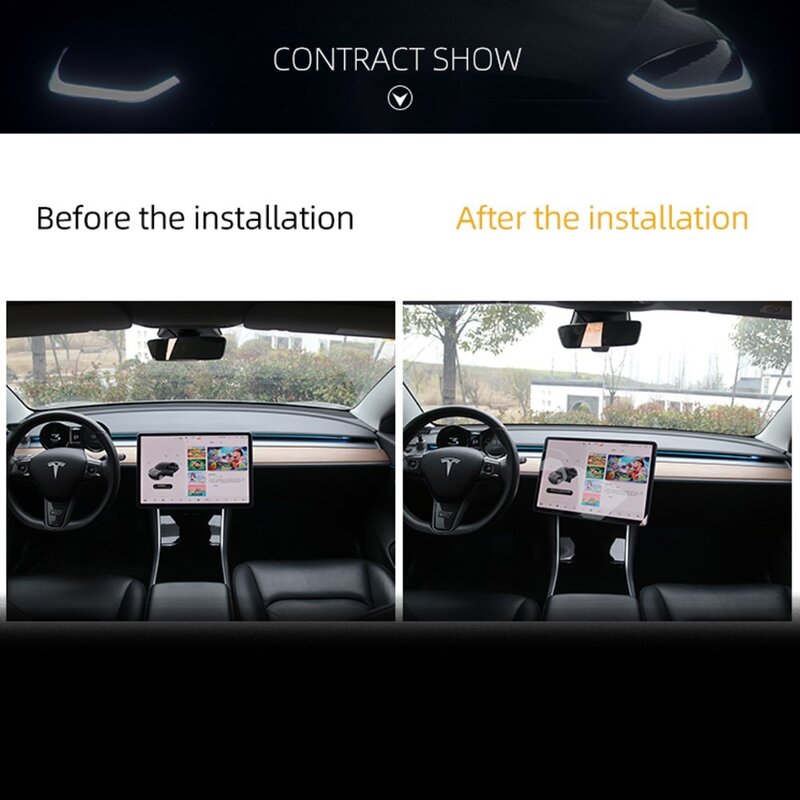 Neue Zentrale Steuerung Bildschirm Rotation Halterung Für Tesla Modell 3 Y 2022 Zubehör Modell Y Auto GPS Navigation Halter Accessorys