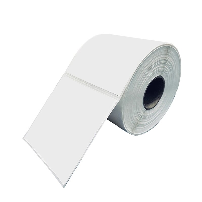 20CB 500 hojas/rollo rollos de papel térmico se adapta al sistema Pos de estación de etiquetas de barra de mercado (tamaño: 3,9 "x 3,9''/3,9x5,9 '') blanco