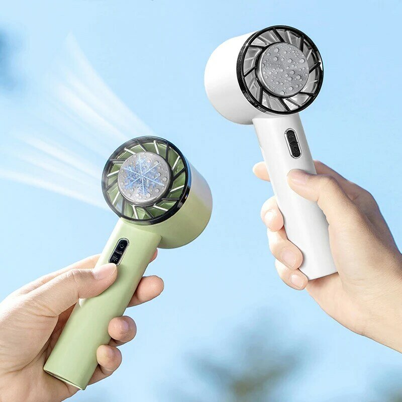 Portable Handheld Fan Semiconductor Refrigeration Air Conditioner Fan 2200mAh Battery Mini USB Rechargeable Hand Fan For Outdoor