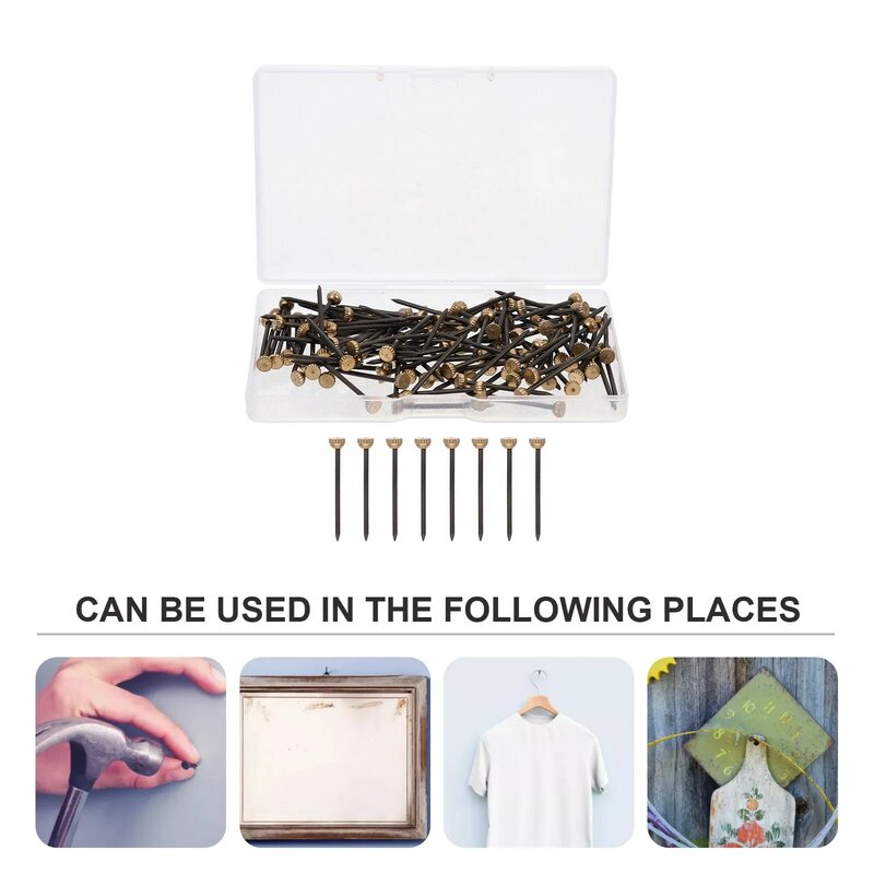 60pcs  Picture Hanging Nails Picture Frame Nails Picture Frame Hangers Photo Frame Nails