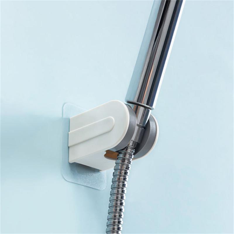 Base de cabezal de ducha moderna y sencilla, montada en la pared, sin agujeros, ajustable, impermeable, dos colores