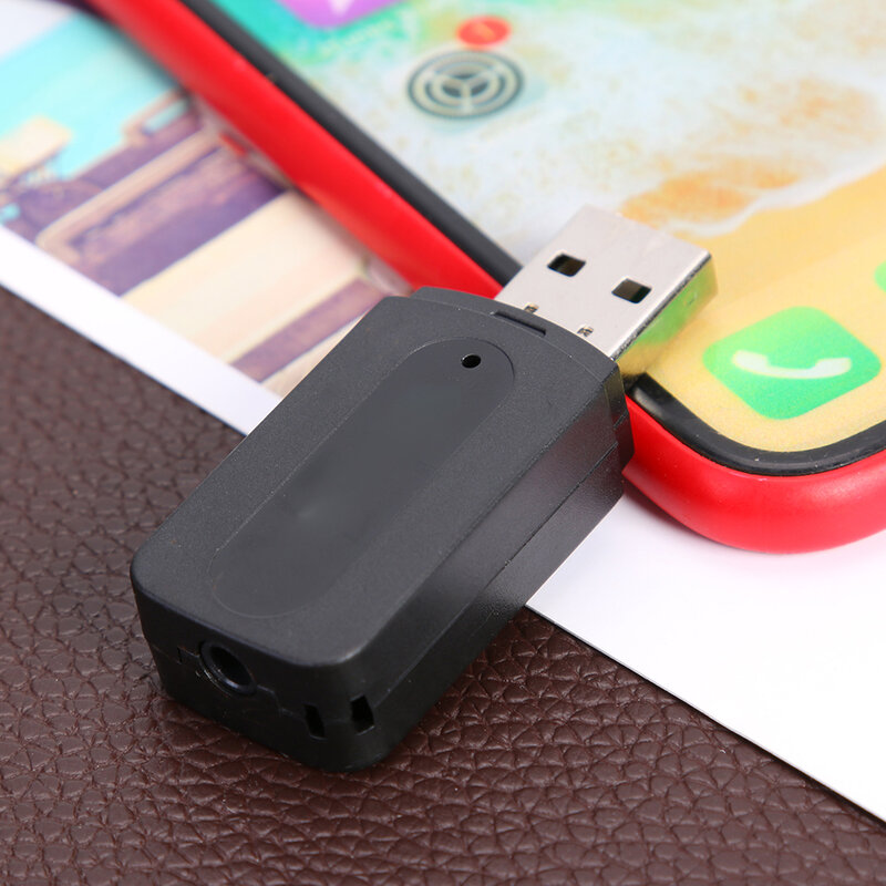 Adaptador A2DP compatible con Bluetooth USB, receptor de Audio de música inalámbrico AUX de 3,5mm para teléfono, coche, Plug and Play sin controlador