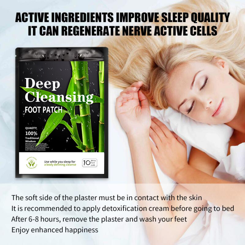 10-30pcs Dropshipping Deep Cleansing Detox Foot Patches Stress Relief Improve Sleep Body oxins Detoxification Body Care