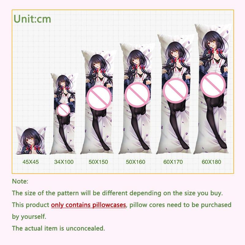 게임 원신 임팩트 키 역할 Yanfei 다키마쿠라 바디 베개 커버, 애니메이션 포옹 커버 피치 스킨 포옹