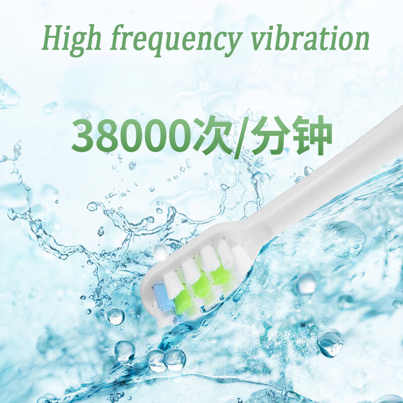 Smart Sonic coppia spazzolino elettrico USB ricarica rapida su e giù vibrazione IPX7 impermeabile morbido pulizia profonda detergente orale