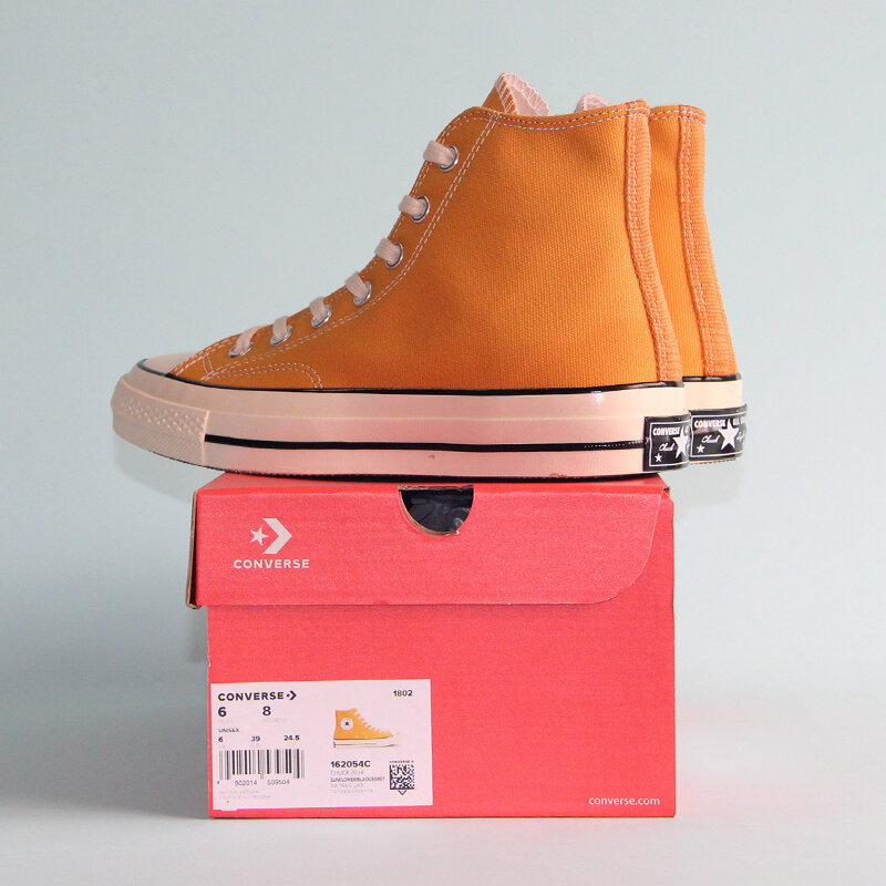 Nova converse chuck 70 versão retro 1970s original all star sapatos unissex tênis amarelo sapatos de skate 162054c