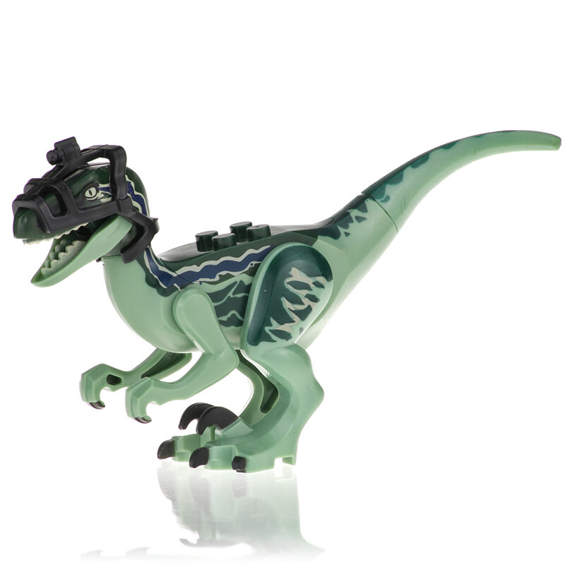 KF829 KF830 Dinosaurus Bouwstenen Velociraptor Grijs Tyrannosaurs Rex Model Bricks Onderwijs Speelgoed Voor Kinderen Gift
