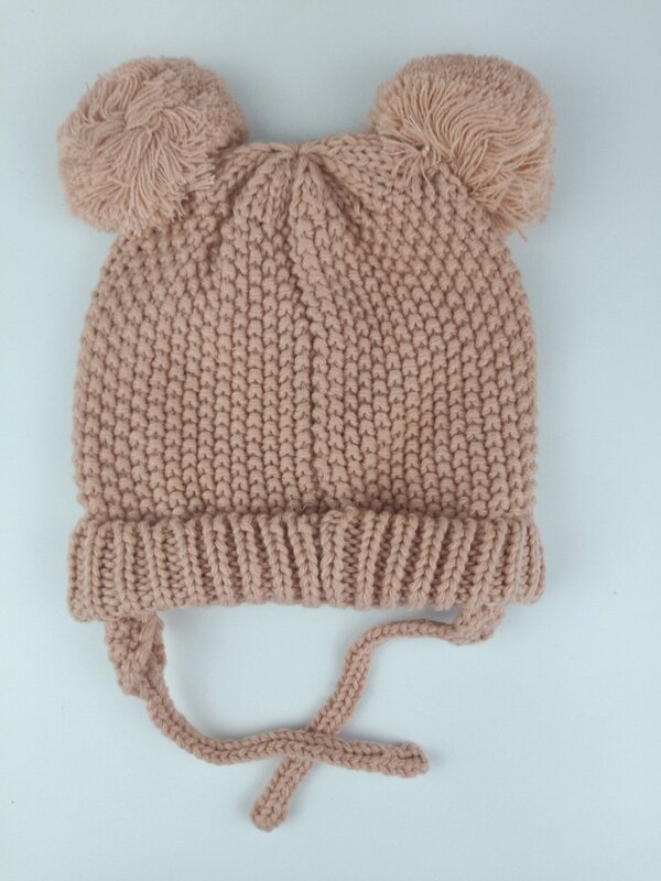 Chapeau tricoté pour bébé fille et garçon, écharpe en tricot pour enfant, couleur unie, printemps, automne et hiver, 2021
