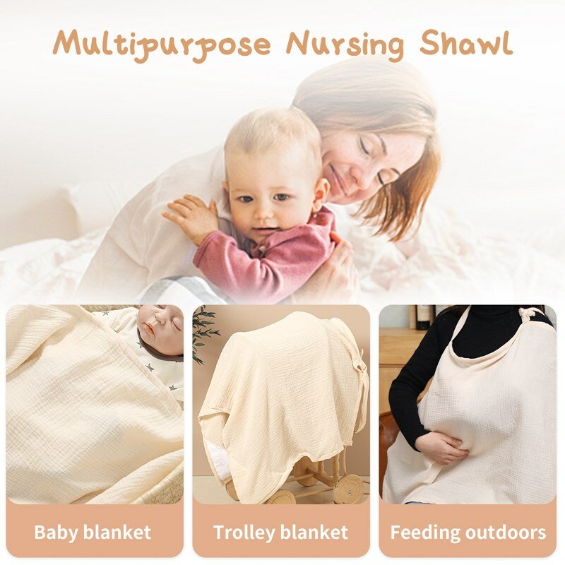 เด็กทารกชุด Breathable Baby Care กลางแจ้งความเป็นส่วนตัวผ้ากันเปื้อนปรับแม่พยาบาลผ้า Mom ผ้ากันเปื้อน
