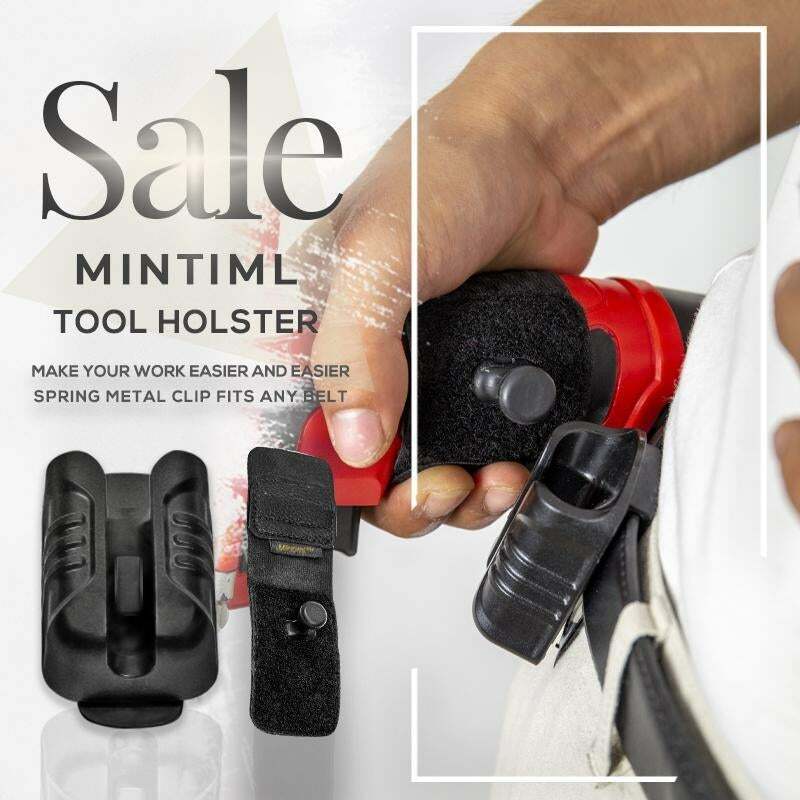 Mintiml™Ferramenta coldre 1pc multi-funcional furadeira elétrica fivela de ferramenta de cintura portátil para chave martelo parafuso de viagem ao ar livre clipe
