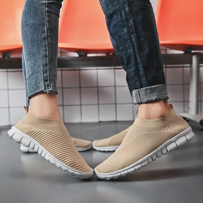 2022 New Ultralight Comfortable Casual Shoes Couple Unisex Men Women Sock Mouth Walking Sneakers Soft Summer Big Size 35-47