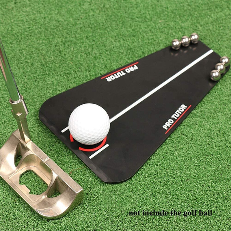 Golf Putting Tutor Matte Tragbare Praxis Innen Simulation Track Putting Gerät Spiegel Hilfe Für Golf Training Assistent