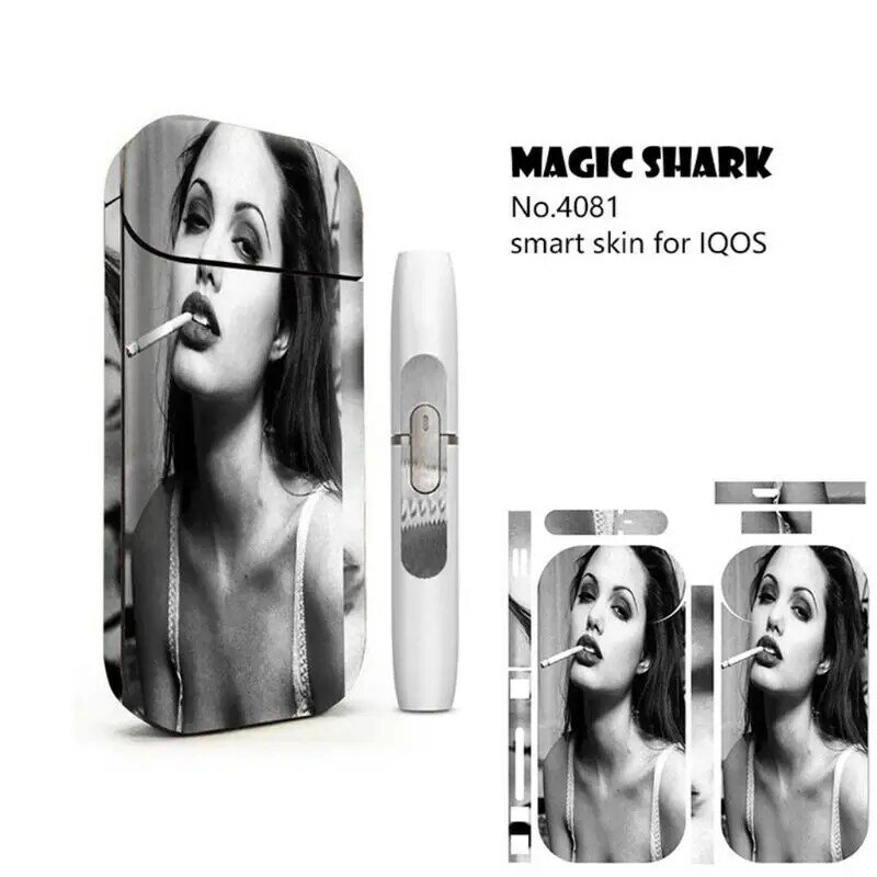 Fashion Magic Shark Hobbelige Sticker Afdrukken Sticker Skin Voor Iqos Doos Beschermende Dropshipping